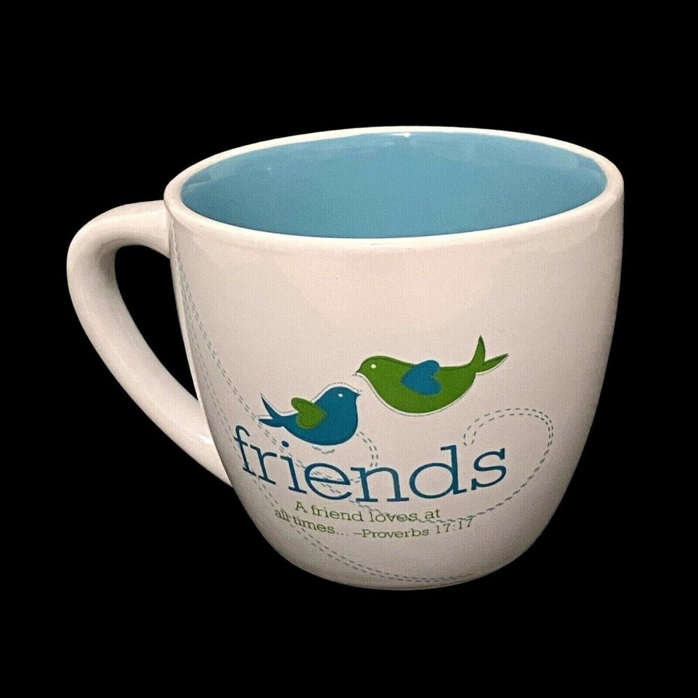 Scripture Friends Bird Mug Proverbs Bible Verse‎ Friendship Christian Religious